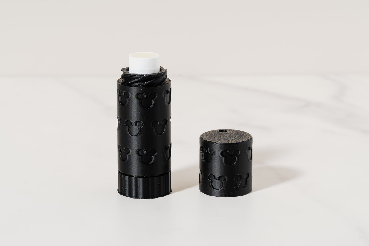 Mickey Patterned Lip Balm Cover— Functional Twist
