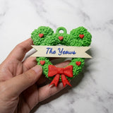 Christmas Wreath Keychain — 3D Printed Holiday Accessory