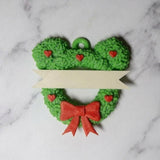 Christmas Wreath Keychain — 3D Printed Holiday Accessory