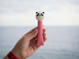 Panda Lip Balm Cap Topper Keychain