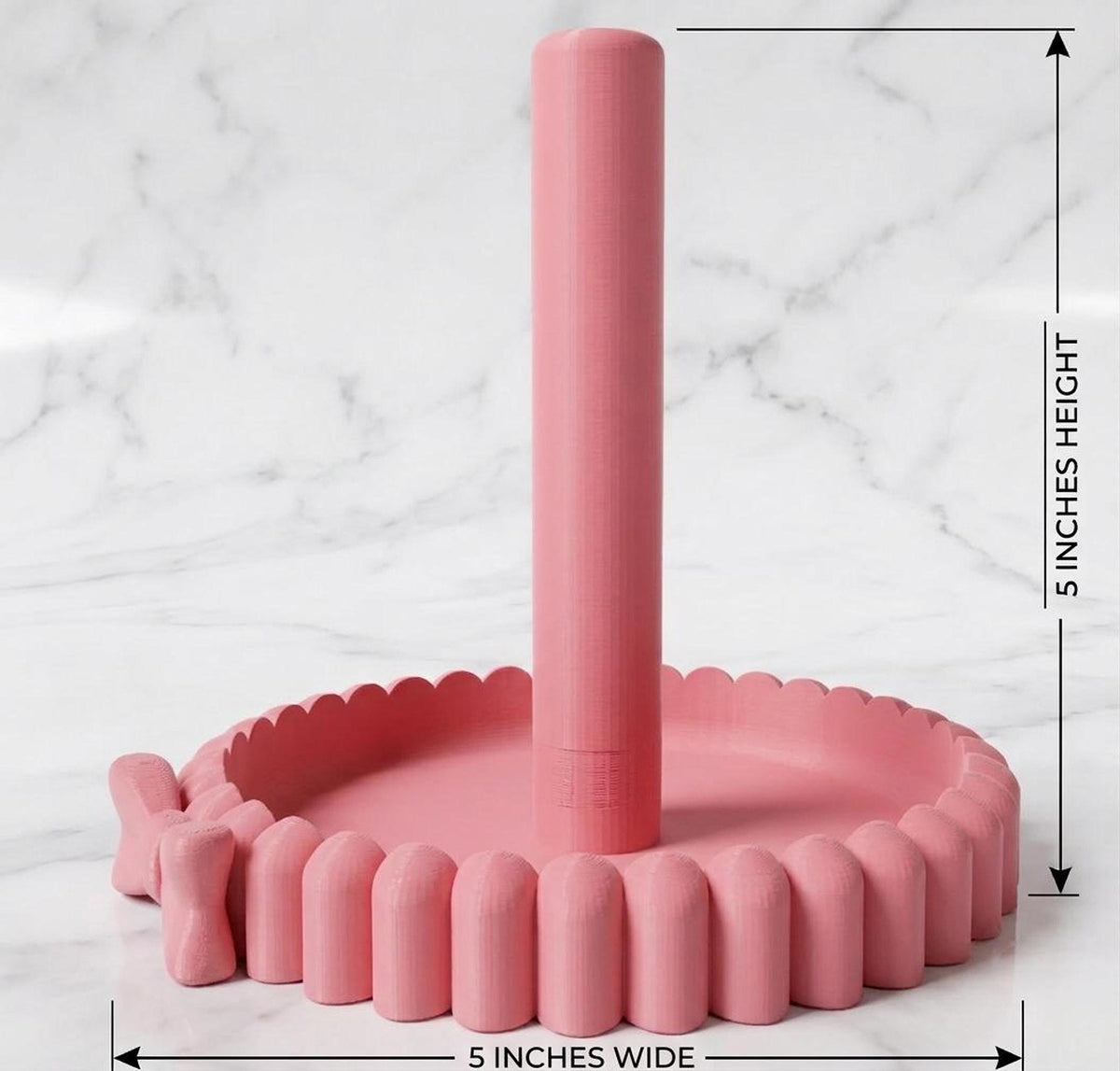 Bow Scrunchie Holder — Hair Accessory Stand & Jewelry Dish