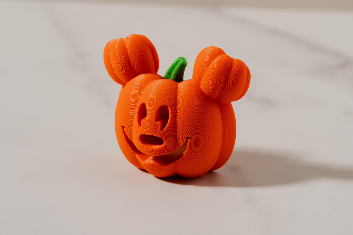 Mouse Pumpkin Magnet — 3D Printed Fall & Cruise Door Decor
