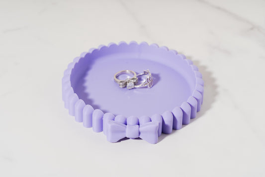 Bow Trinket Dish — 3D Printed Cute Jewelry Tray & Vanity Decor