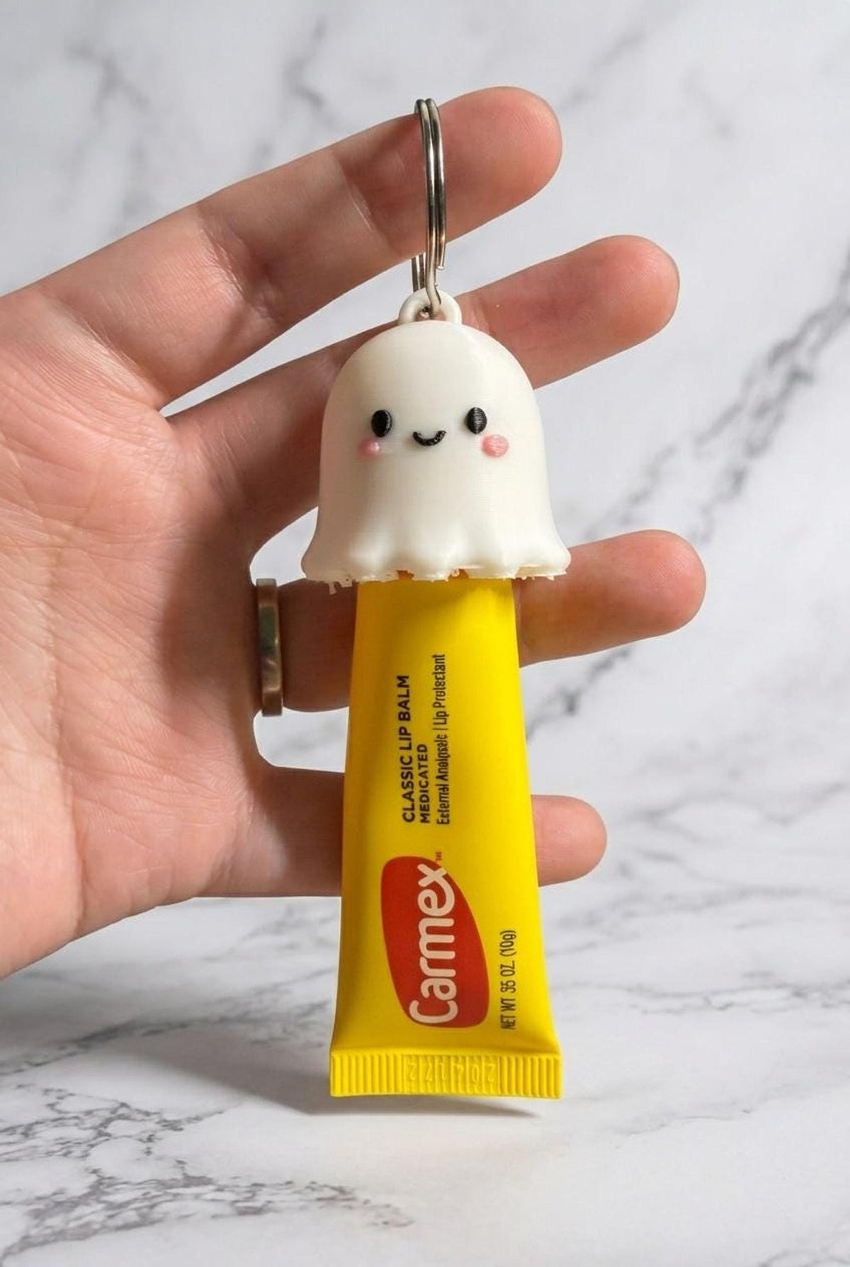 Halloween Lip Balm Cap Topper Keychain