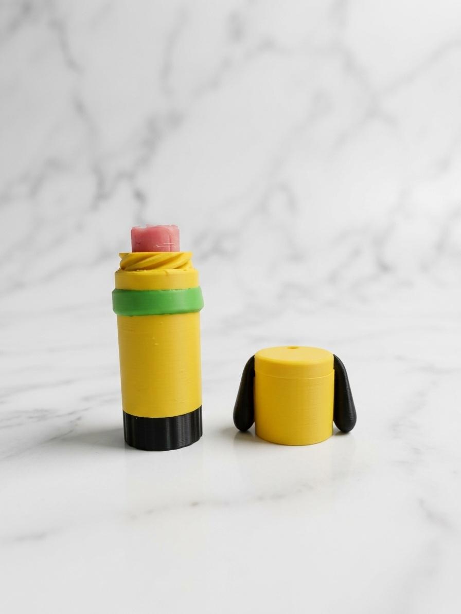 Pluto Lip Balm Cover — Functional Twist-Up Holder & Bag Charm