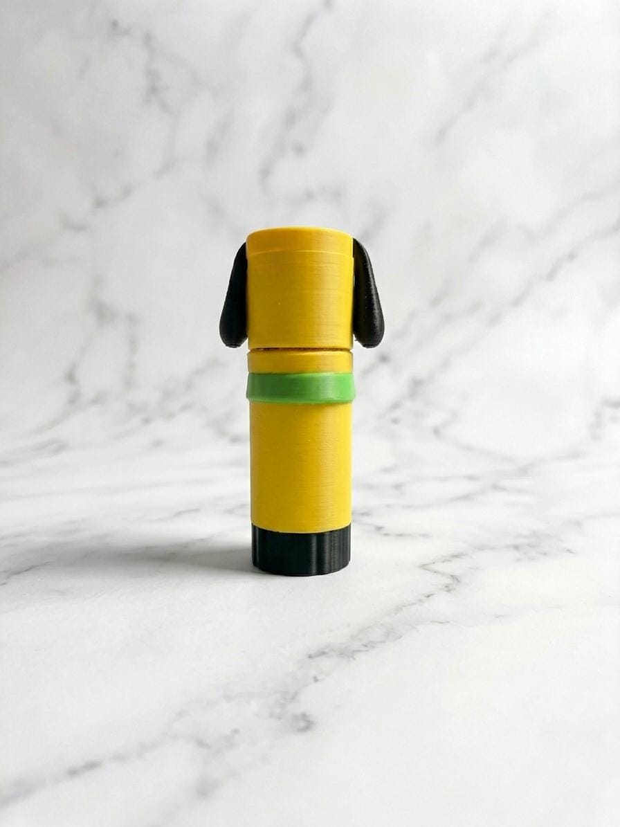Pluto Lip Balm Cover — Functional Twist-Up Holder & Bag Charm